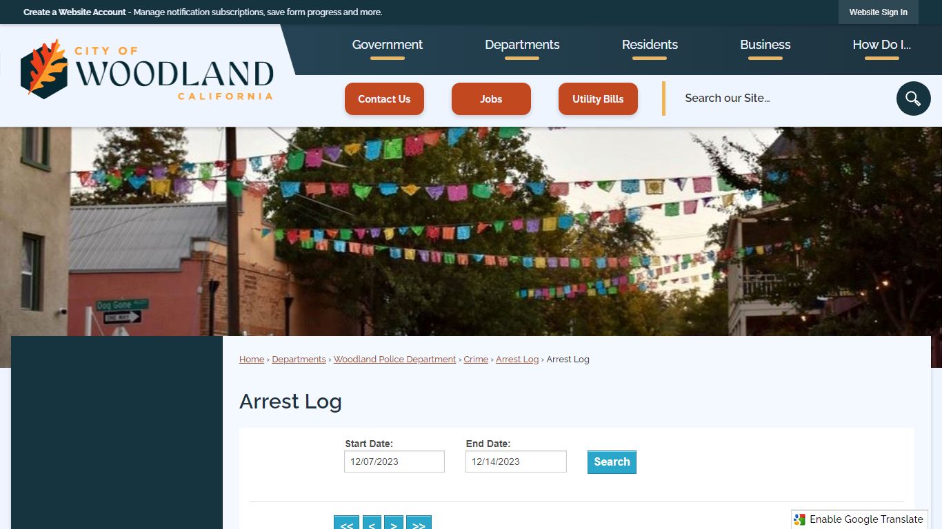 Arrest Log | Woodland, CA